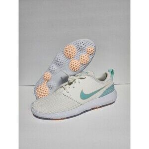 New Nike Golf Ladies Roshe G Shoes Sail/Light Dew/Crimson Tint/Wht MD Woman's 10